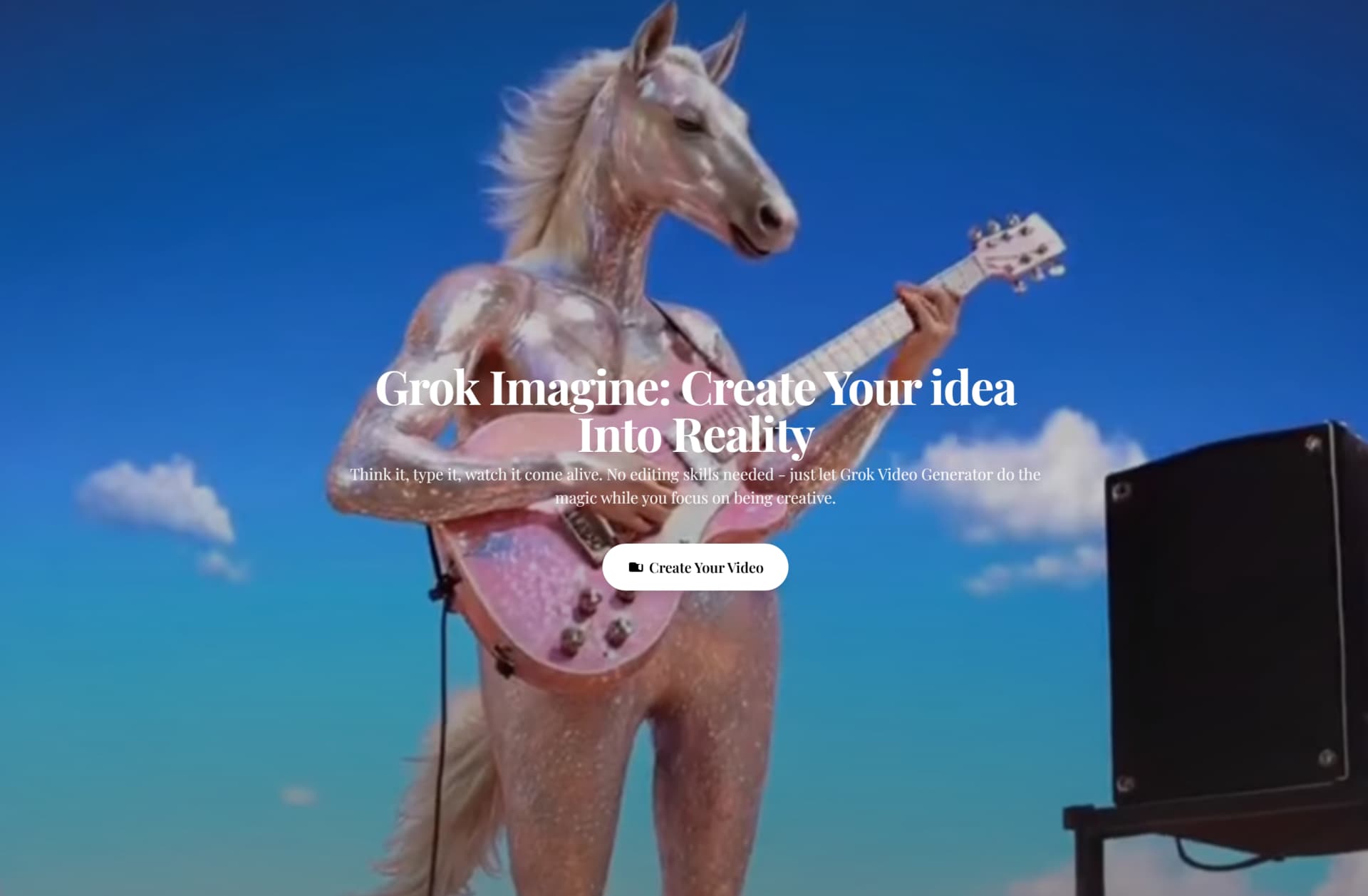 Grok Video Generator Interface